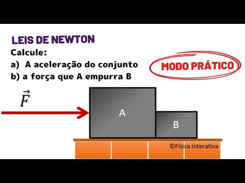 Thumbnail da aula: SEGUNDA LEI DE NEWTON - QUESTÃO 1 DE 15 - MODO PRÁTICO