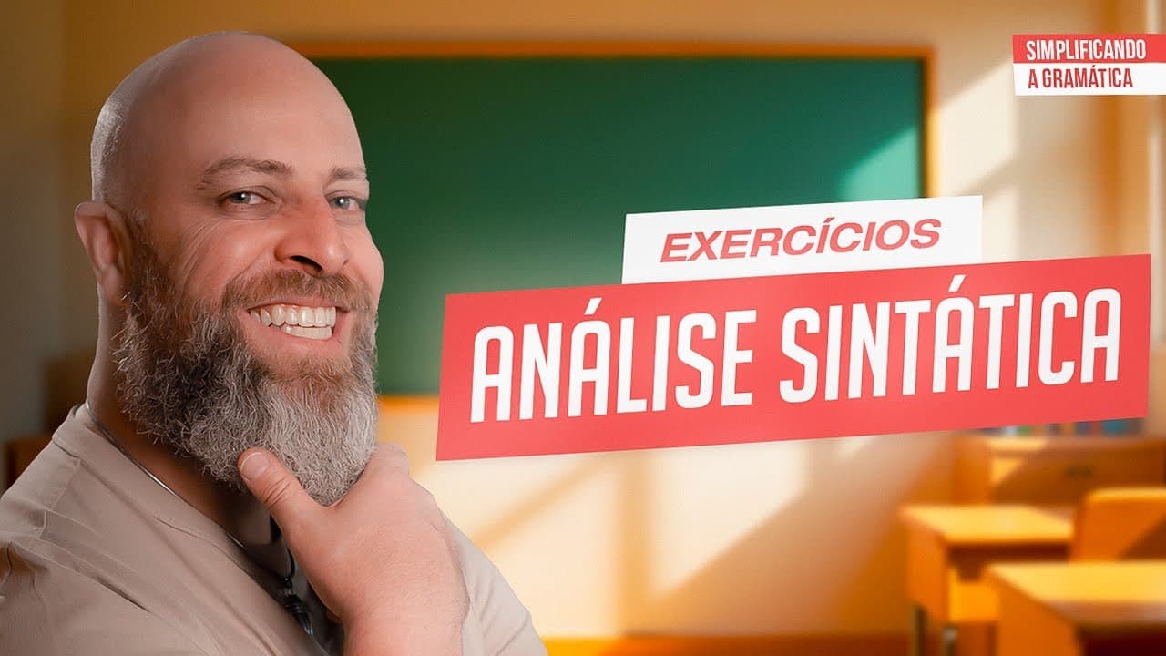 Thumbnail: ANÁLISE SINTÁTICA: QUESTÃO RESOLVIDA passo a passo!