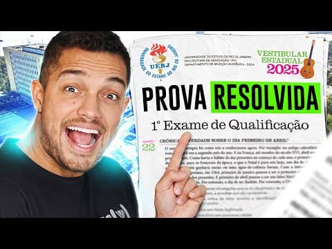 Thumbnail da aula: EXAME DE QUALIFICAÇÃO UERJ 2025 | RESOLUÇÃO E O QUE MAIS CAI!