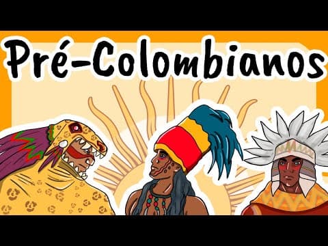 Thumbnail da aula: Pré Colombianos - Civilização INCA, MAIA E ASTECA (Mapa Mental Ilustrado)