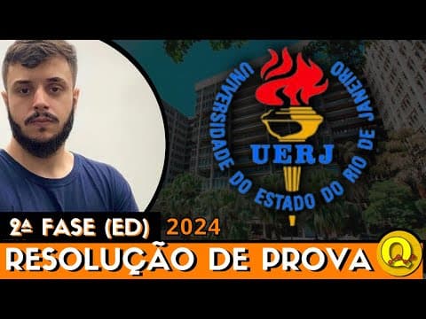 Thumbnail da aula: EXAME DISCURSIVO UERJ 2024 | QUÍMICA | RESOLUÇÃO COMPLETA