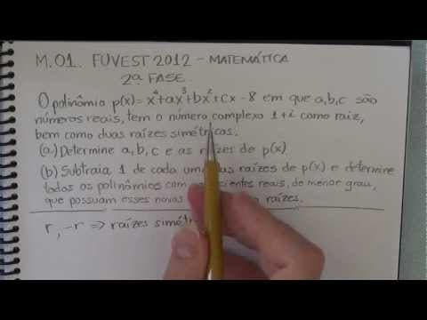Thumbnail da aula: Fuvest 2012 Matemática 2a. Fase - M01