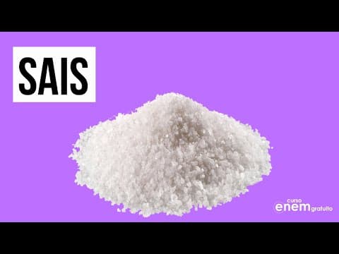 Thumbnail da aula: O QUE SÃO SAIS? | Resumo de Química Enem. Profe Larissa Campos