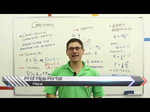 Thumbnail da aula: Física - Capacitores - definição de Capacitância e Energia Armazenada