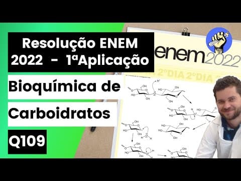 Thumbnail da aula: ✏️ENEM 2022 | A biomassa celulósica pode ser utilizada para a produção de etanol de segunda geração