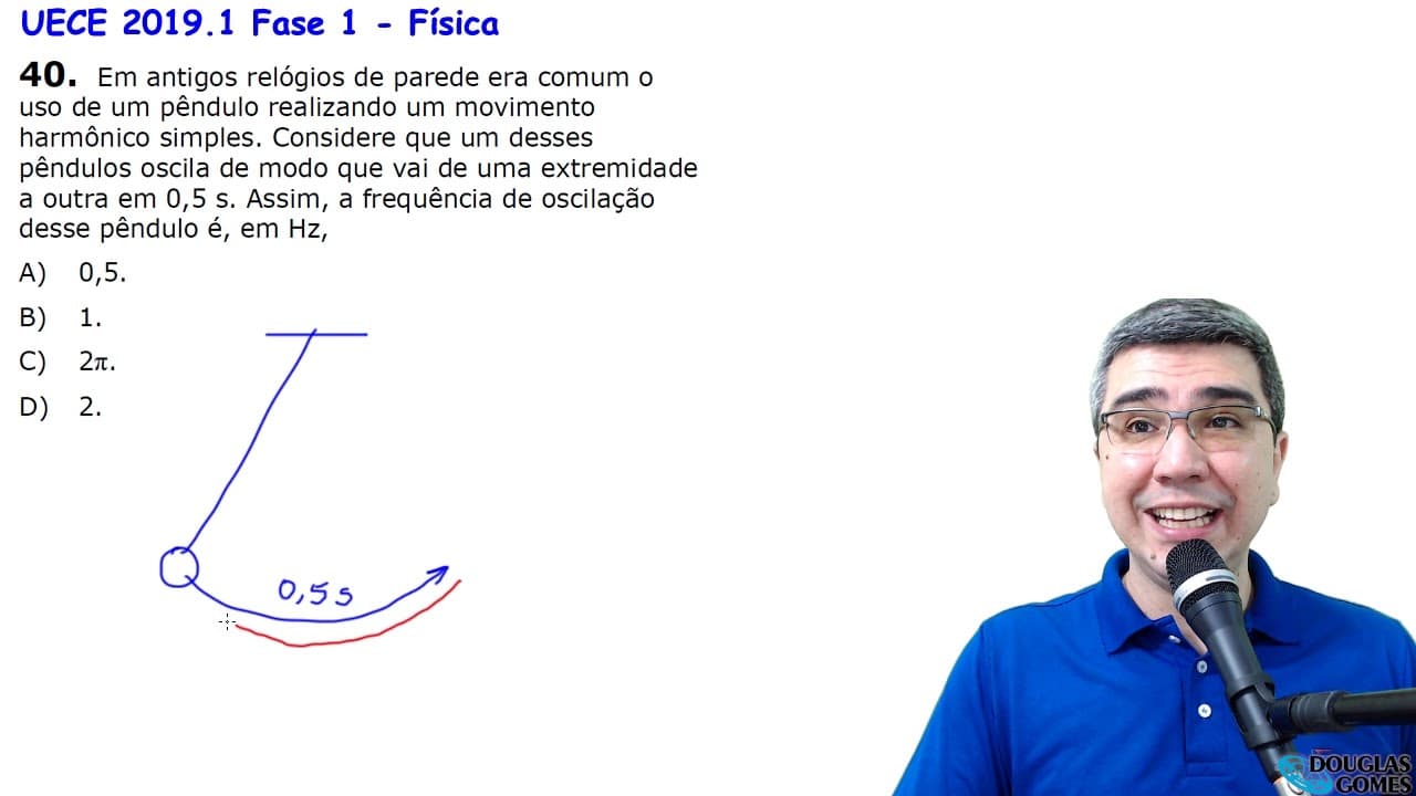 Thumbnail: Correção/Resolução/Comentário Vestibular UECE 2019.1 F1 Q40