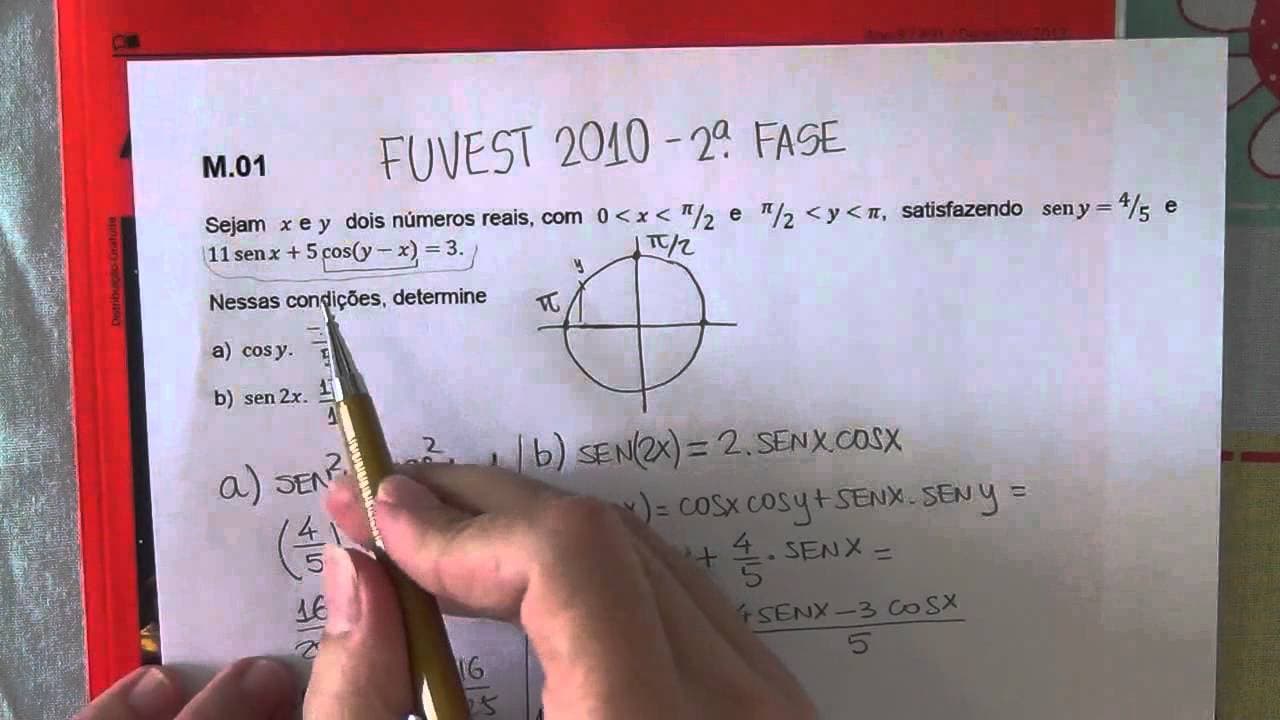 Thumbnail: Matematica Fuvest 2010 2a fase M01