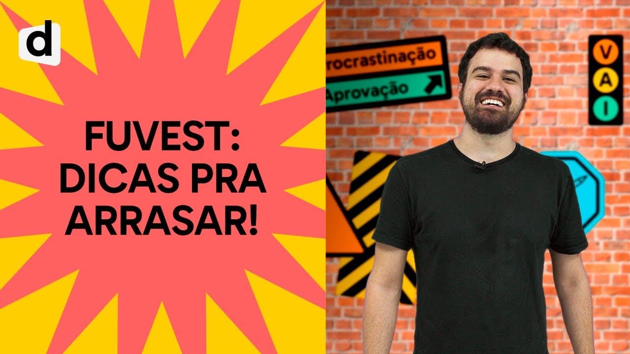 Thumbnail: FUVEST: MACETES E DICAS PARA A PROVA! | PLANTÃO DESCOMPLICA