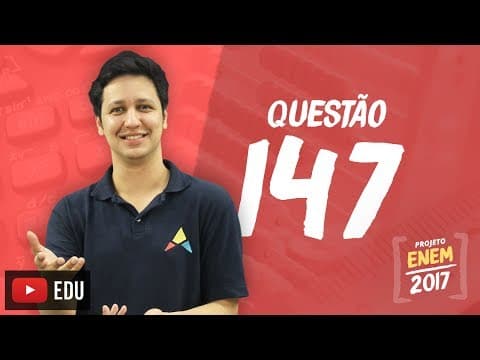 Thumbnail da aula: Enem 2016 - Matemática | Questão 147 (Caderno Rosa)