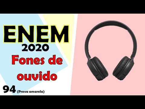 Thumbnail da aula: (ENEM - 2020) Os fones de ouvido tradicionais transmitem a música diretamente...