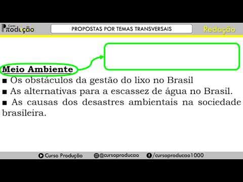 Thumbnail da aula: Minuto Produtivo - ENEM - Redação - Dica 08 (Propostas por Temas Transversais)