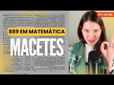 Thumbnail da aula: 😱 Tricks to ACE the ENEM exam: Math and Natural Sciences (Item Response Theory, trick questions, ...