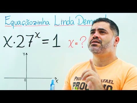 Thumbnail da aula: CLIQUE E SURPREENDA-SE com a Beleza do RACIOCÍNIO ALGÉBRICO dessa EQUAÇÃO LINDA!