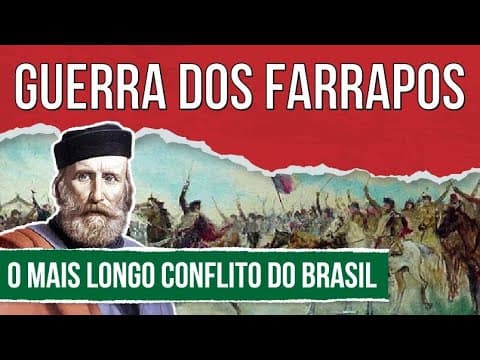 Thumbnail da aula: GUERRA DOS FARRAPOS: o mais longo conflito do Brasil | História para o Enem | Mariane Martins