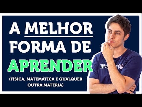 Thumbnail da aula: O MELHOR método de ESTUDOS