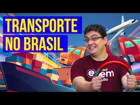 Thumbnail da aula: TRANSPORTE NO BRASIL | Resumo de Geografia para o Enem