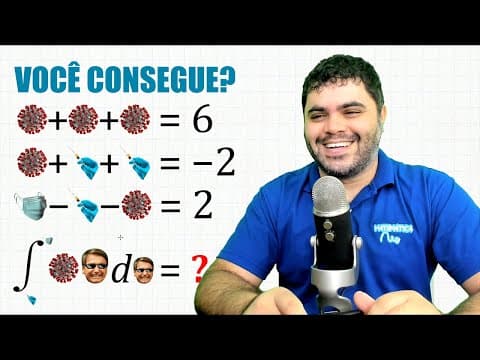 Thumbnail da aula: 😷 Problema do BOLSONARO vs. CORONAVÍRUS ⚠️ 98,3% das Pessoas BUGAM nesse DESAFIO VIRAL DE MATEMÁTICA