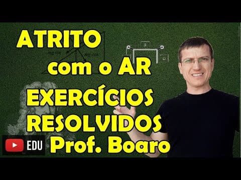 Thumbnail da aula: ATRITO COM O AR - APLICAÇÕES DAS LEIS DE NEWTON - EXERCÍCIOS - AULA 12 - Prof Boaro