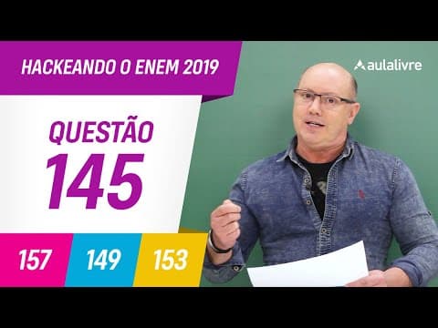 Thumbnail da aula: Enem 2019 | Matemática : Progressão Aritmética | Questão 145 (Cinza)
