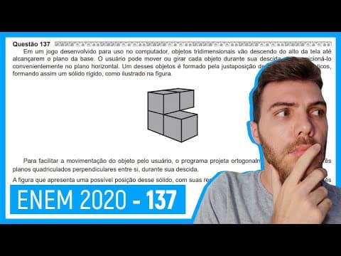 Thumbnail da aula: 🛑Questão 137 Enem 2020 - Resolução Passo a Passo - Em um jogo desenvolvido para uso no comp...