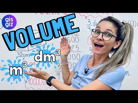 Thumbnail da aula: VOLUME | RESOLUÇÃO DE EXERCÍCIOS SOBRE VOLUME | Prof. Gis/