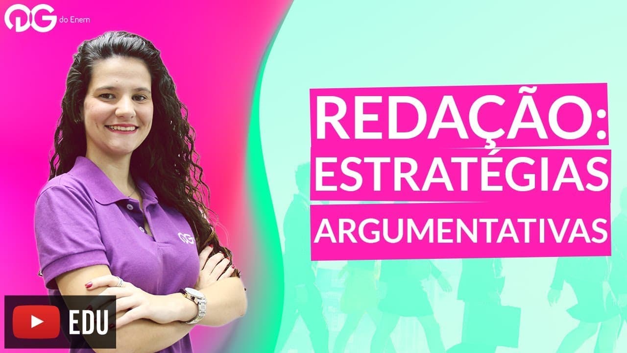 Thumbnail: Estratégias argumentativas em questões do ENEM || Redação com Carolina Brum