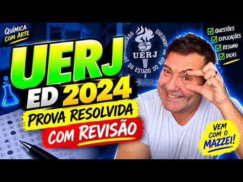 Thumbnail da aula: 💡 UERJ 2024 | O íon bicarbonato ou hidrogenocarbonato é uma espécie química derivada do ácido