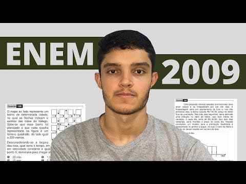 Thumbnail da aula: AS QUESTÕES MAIS FÁCEIS DE MATEMÁTICA DO ENEM 2009