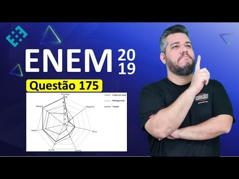 Thumbnail da aula: ✅ QUESTÃO 175 ENEM 2019 (Caderno Amarelo) 👉🏻 Um comerciante, que vende somente pastel, refrigerante