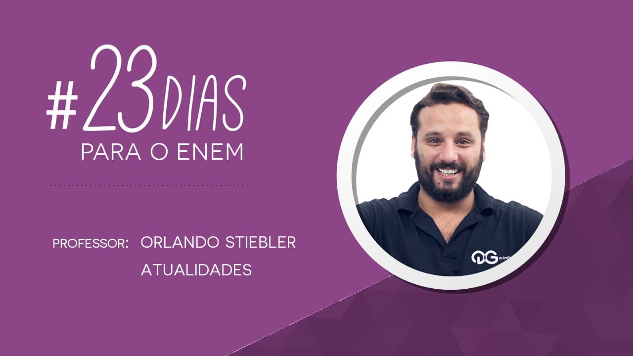 Thumbnail: 23 dias para o Enem | Atualidades com Orlando Stiebler