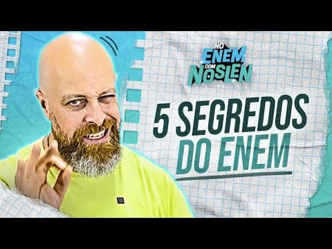 Thumbnail da aula: DICAS pra você TIRAR NOTA 1000 na REDAÇÃO DO ENEM #NoENEMComNoslen | Professor Noslen