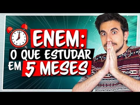 Thumbnail da aula: ⏰ CRONOGRAMA ENEM 5 MESES: Tudo que você PRECISA SABER para o Enem 2022