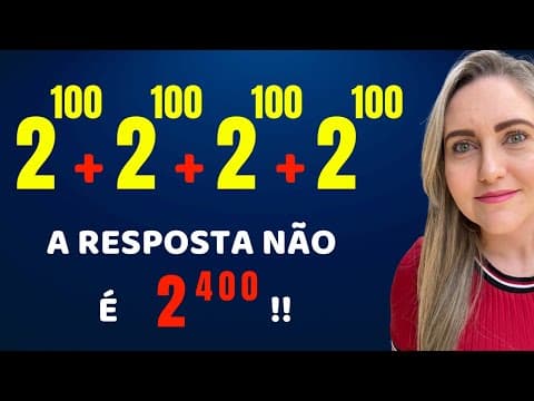 Thumbnail da aula: QUAL A RESPOSTA CERTA ENTÃO ? VOU TE MOSTRAR AGORA USANDO AS PROPRIEDADES !!