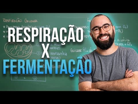 Thumbnail da aula: Comparação: Respiração celular x Fermentação - Apêndide 1 - Módulo 1: Biologia Celular