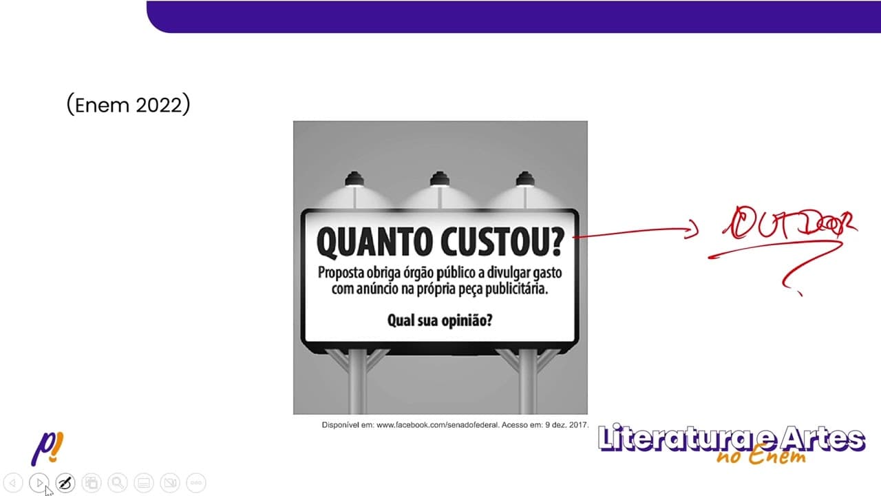 Thumbnail: ENEM 2022 - Teoria Literária | Considerando-se a função social dos posts, essa imagem...