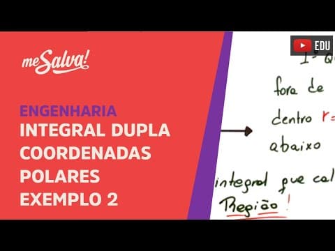 Thumbnail da aula: Me Salva! ITD08 - Integral Dupla - Coordenadas polares exemplo 2