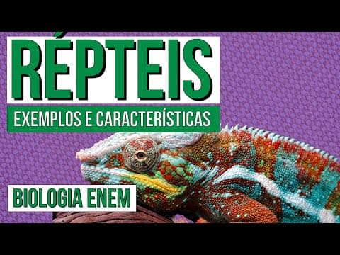Thumbnail da aula: RÉPTEIS: exemplos e características | Biologia para o Enem | Cláudia de Souza Aguiar