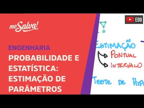 Thumbnail da aula: Me Salva! EPA01 - Introdução à Estimação de Parâmetros - Probabilidade e Estatística