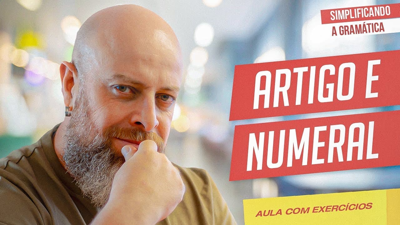 Thumbnail: ARTIGO e NUMERAL + EXERCÍCIOS RESOLVIDOS