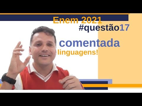 Thumbnail da aula: #Enem: questão comentada de língua portuguesa - linguagens