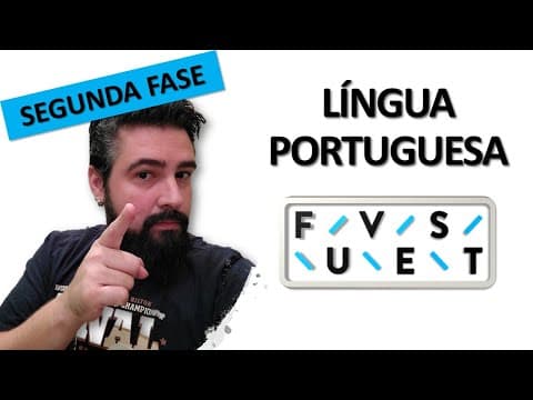 Thumbnail da aula: SEGUNDA FASE DA FUVEST 2021 - LÍNGUA PORTUGUESA - O QUE E COMO CAI?