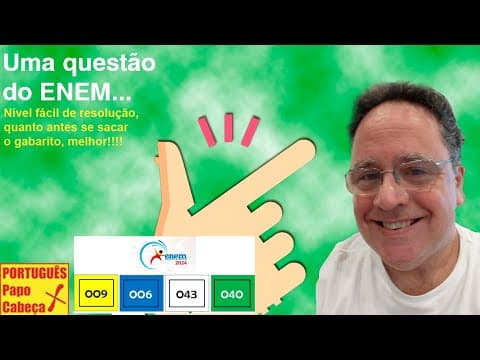 Thumbnail da aula: Questões do ENEM CLIII- Aula 695