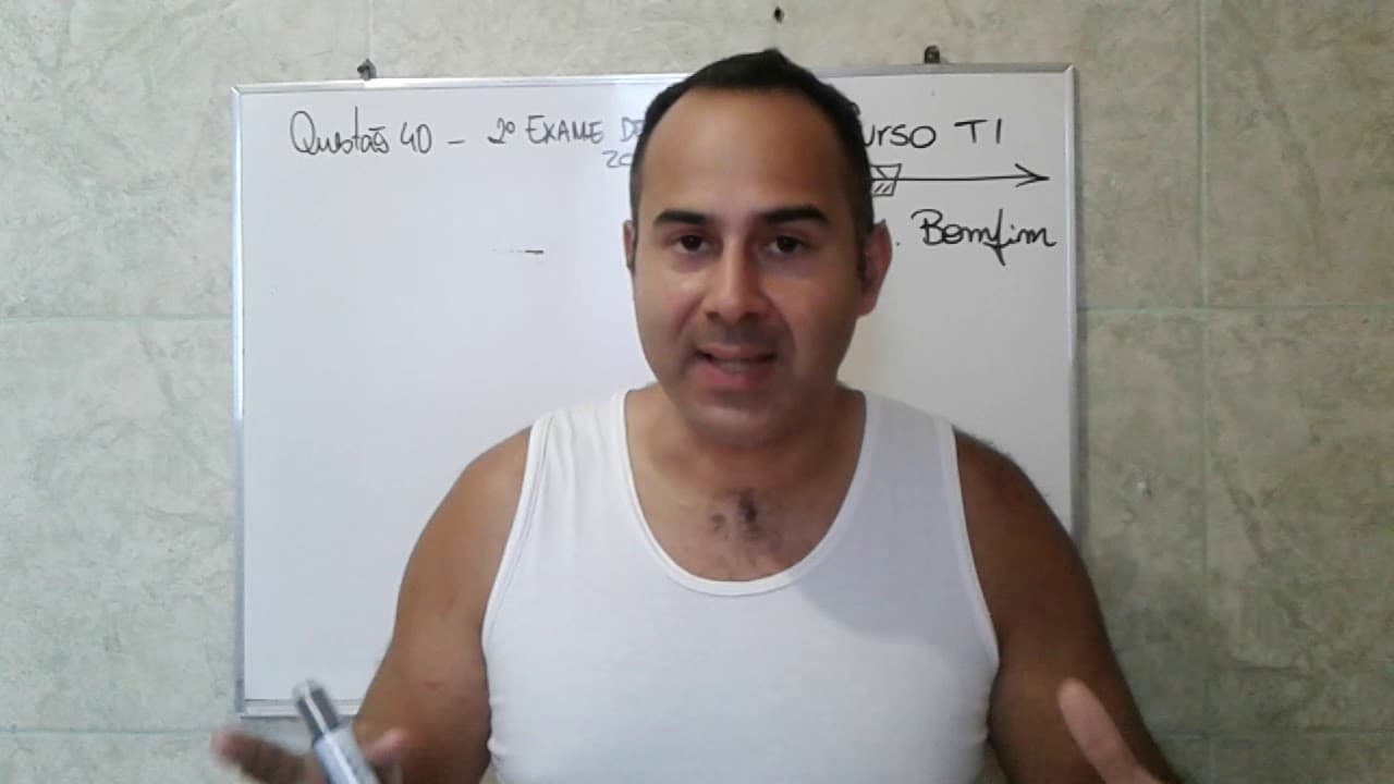 Thumbnail: Bizu UERJ 2021 | Questão 40 - Segundo Exame de Qualificação -Vestibular Estadual 2007