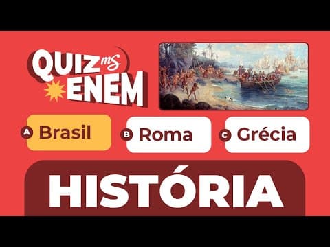Thumbnail da aula: Treinando Questões | História | QUIZ ENEM | Me Salva! ENEM