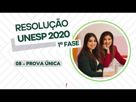 Thumbnail da aula: Resolução UNESP 2020 (1ª fase) - Autoria Linguagem - Questão 08 | Linguagens, prova única