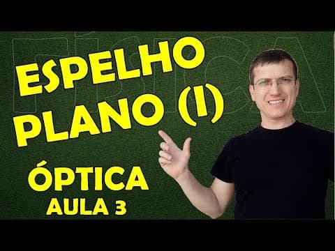 Thumbnail da aula: ESPELHO PLANO (I) e CAMPO VISUAL - ÓPTICA - Aula 3 - Prof. Boaro