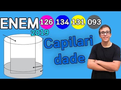Thumbnail da aula: Enem 2019 | Química Capilaridade -Questão 126- Um experimento simples, que pode ser realizado
