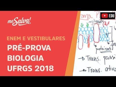 Thumbnail da aula: Pré-Prova Prova de Biologia Vestibular UFRGS 2018 - Me Salva!