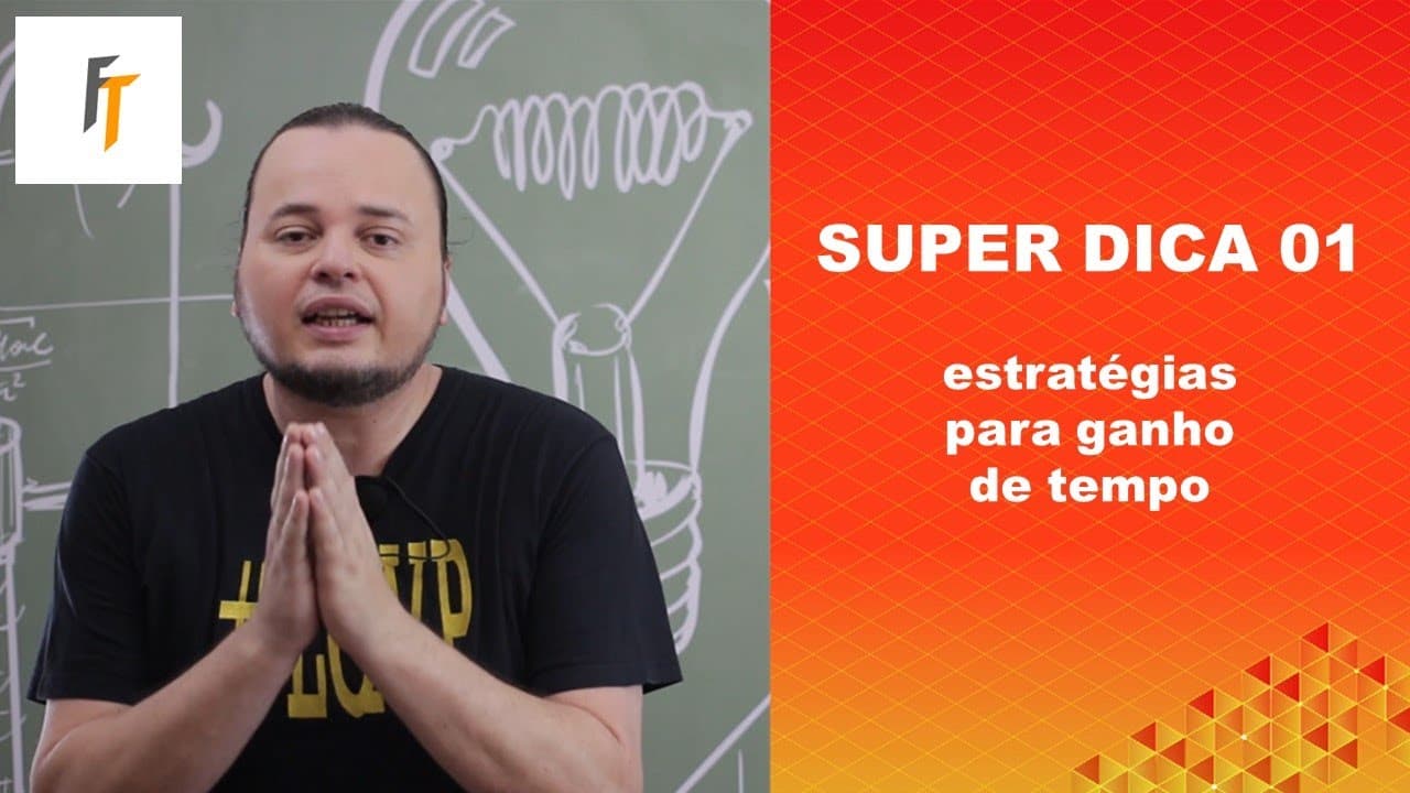 Thumbnail: Super Dica 01 estratégias para fazer a prova do ENEM mais rapidamente