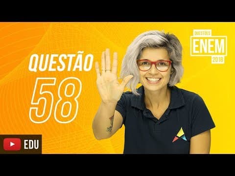 Thumbnail da aula: Enem 2018 | Cruzadas | questão 58 (caderno amarelo)